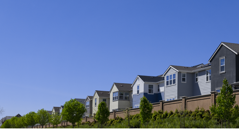 Homes in a row