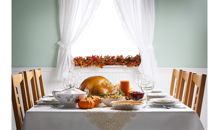 Turkey As Centerpiece For A Thanksgiving Feast