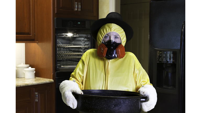 Thanksgiving Dinner Disaster with HazMat Suit