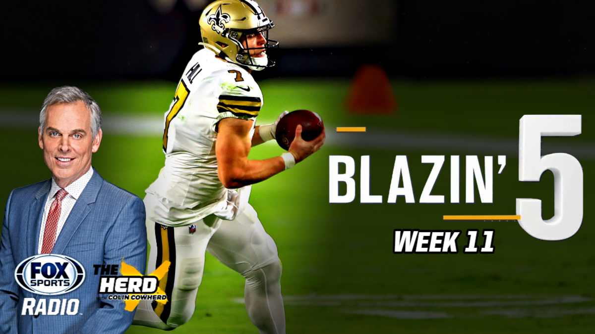 Blazing 5: Colin Cowherd Gives His 5 Best NFL Picks For Week 11 (Nov. 22)