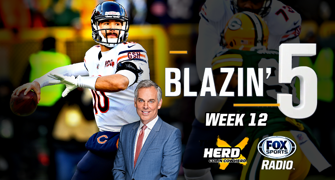 Blazing 5: Colin Cowherd Gives His 5 Best NFL Picks For Week 12 (Nov ...