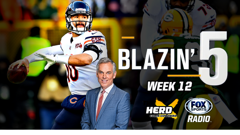 Blazing 5: Colin Cowherd Gives His 5 Best NFL Picks For Week 12 (Nov. 29)