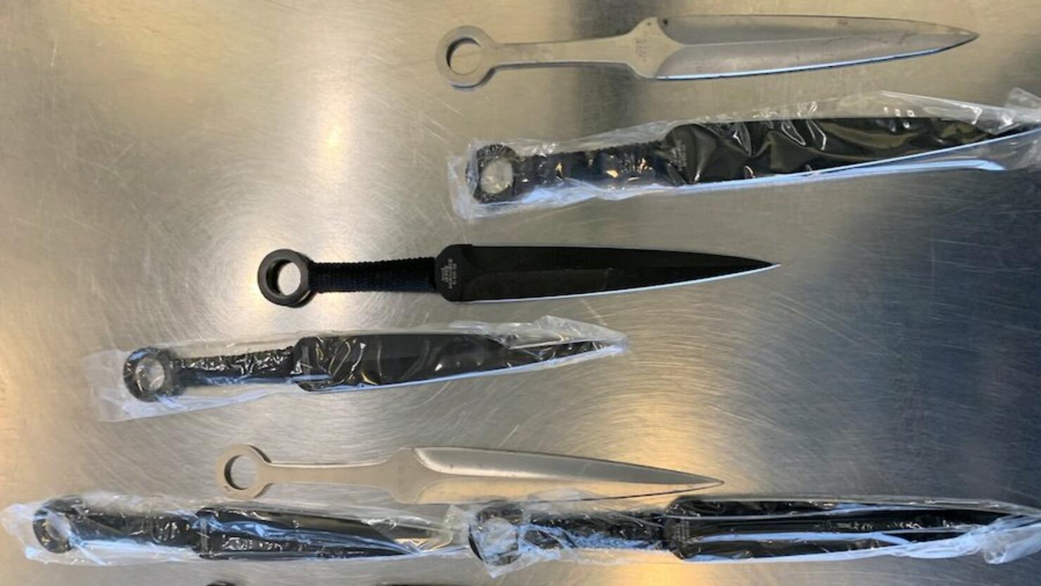 Naruto ninja knife set confiscated at Boston Logan Airport, TSA