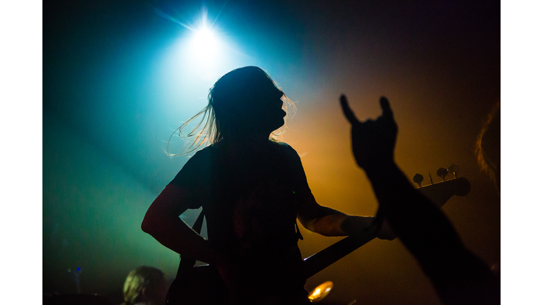 Man Playing At Music Concert