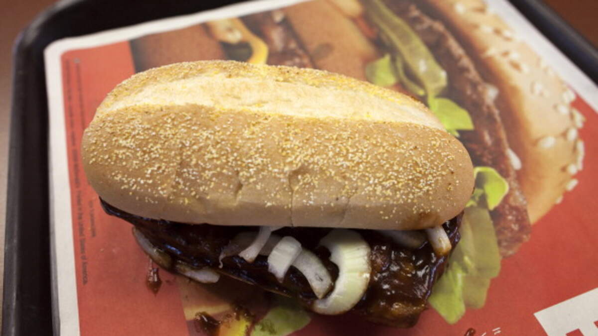 McDonald's Back the McRib Through November 20th 100.3 The