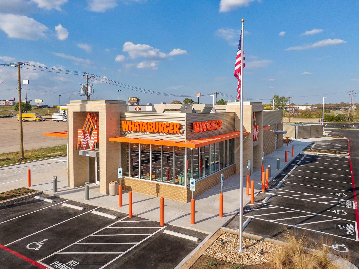 The redesigned Whataburger in Bellmead, Texas. 