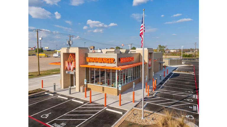 The redesigned Whataburger in Bellmead, Texas. 