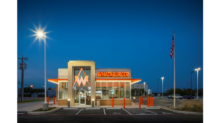 The redesigned Whataburger in Bellmead, Texas. 