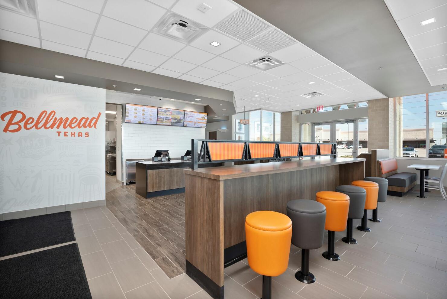 The redesigned Whataburger in Bellmead, Texas. 
