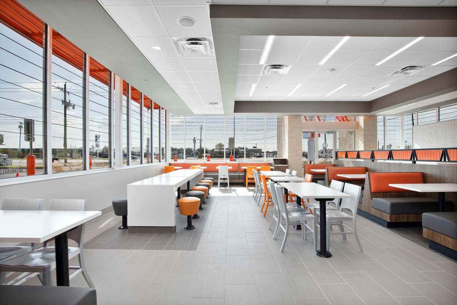 The redesigned Whataburger in Bellmead, Texas. 