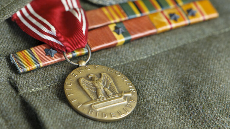 WW II US Army Uniform with Medals