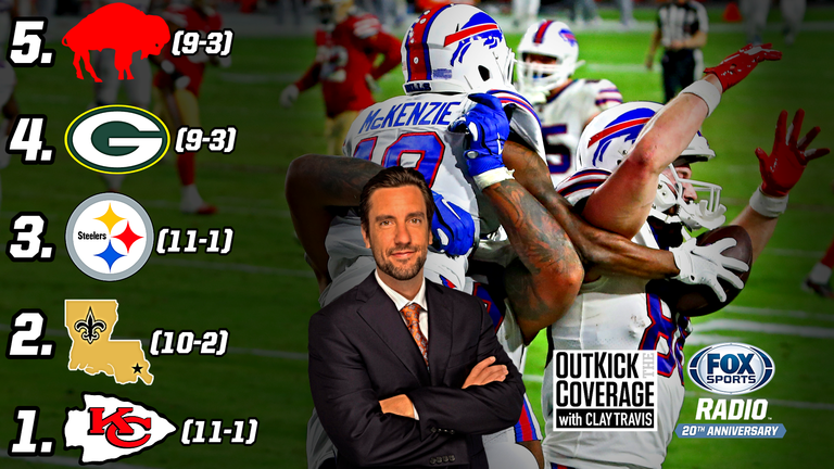 Clay Travis Ranks His Top 5 NFL Teams Heading into Week 14