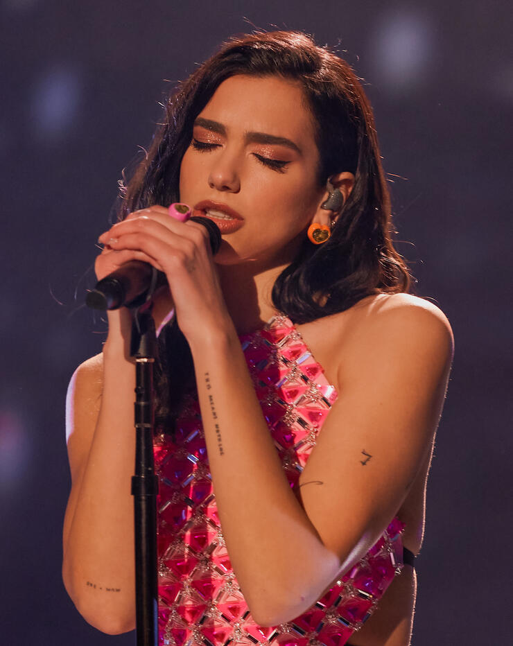 Dua Lipa Performs Stripped Back Set At 2020 iHeartRadio Jingle Ball