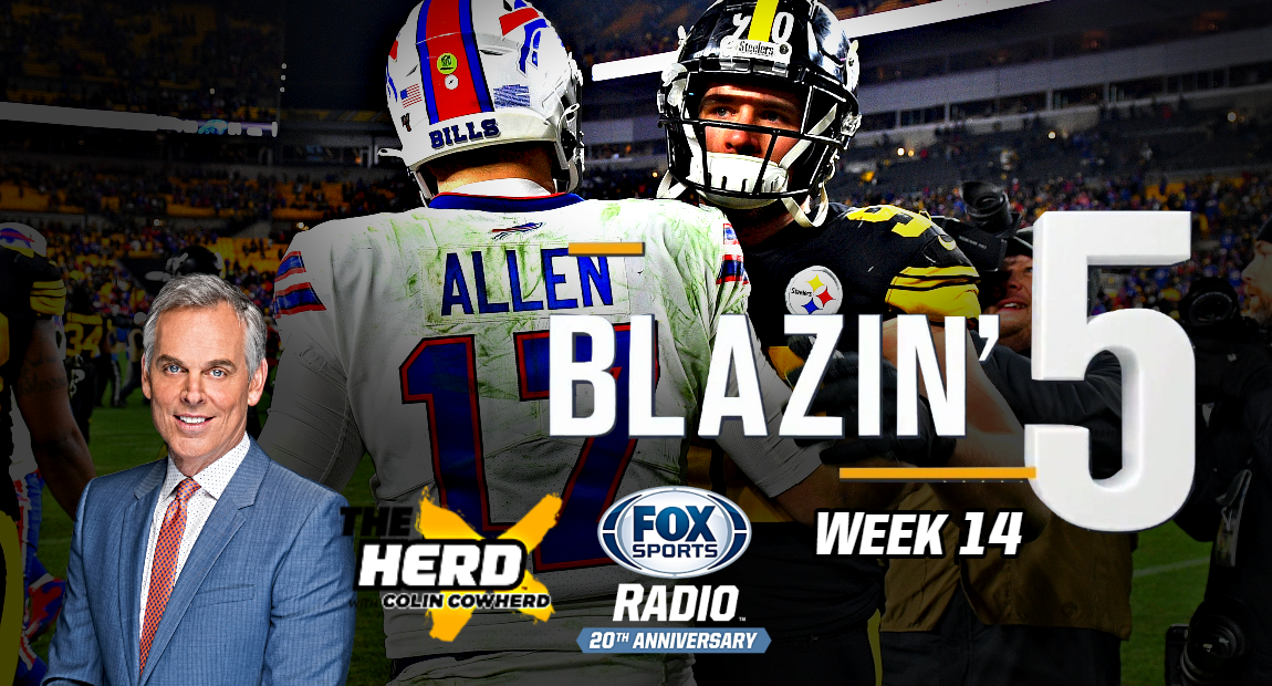 Blazing 5: Colin Cowherd Gives His 5 Best NFL Picks For Week 14 (Dec ...