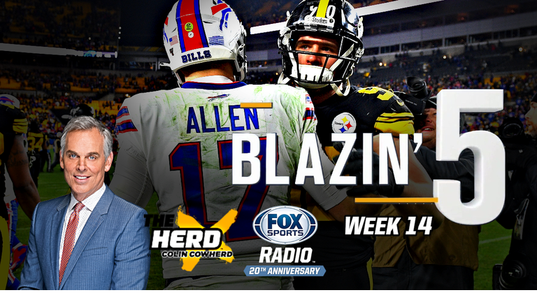 Blazing 5: Colin Cowherd Gives His 5 Best NFL Picks For Week 14 (Dec. 13)