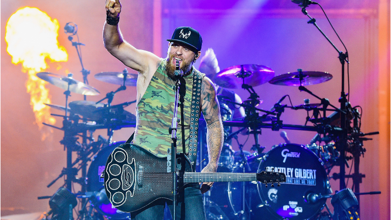 Brantley Gilbert Built A 'Man Cave' In His Garage During Quarantine