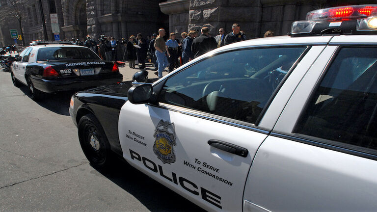 JOEY MCLEISTER ‚Äö√Ñ¬¢ jmcleister@startribune.com Minneapolis,Mn.,Tues.,April 29,2008]The Minneapolis Police Department unveiled its newly designed and upgraded patrol cars. The department will gradually replace its fleet of 200 all-white cars wi