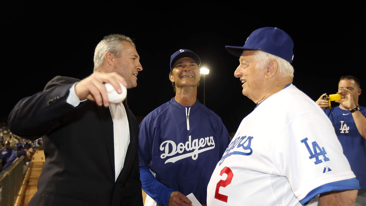 Steve Sax on X: Had a great time at #Dodgers @SteveGarvey6 @TommyLasorda   / X