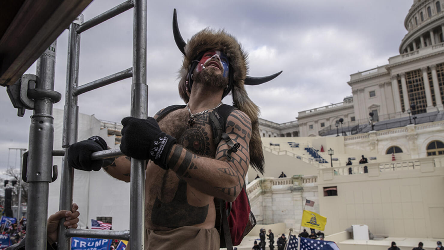 QAnon Shaman defends storming the Capitol, says he saved 