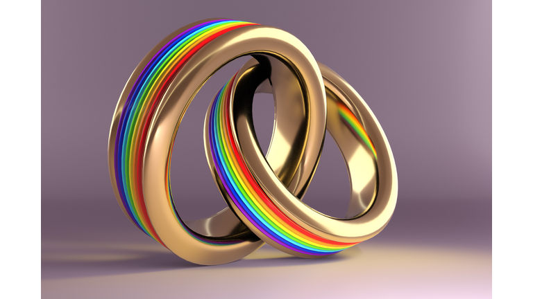 Close-Up Of Multi Colored Rings