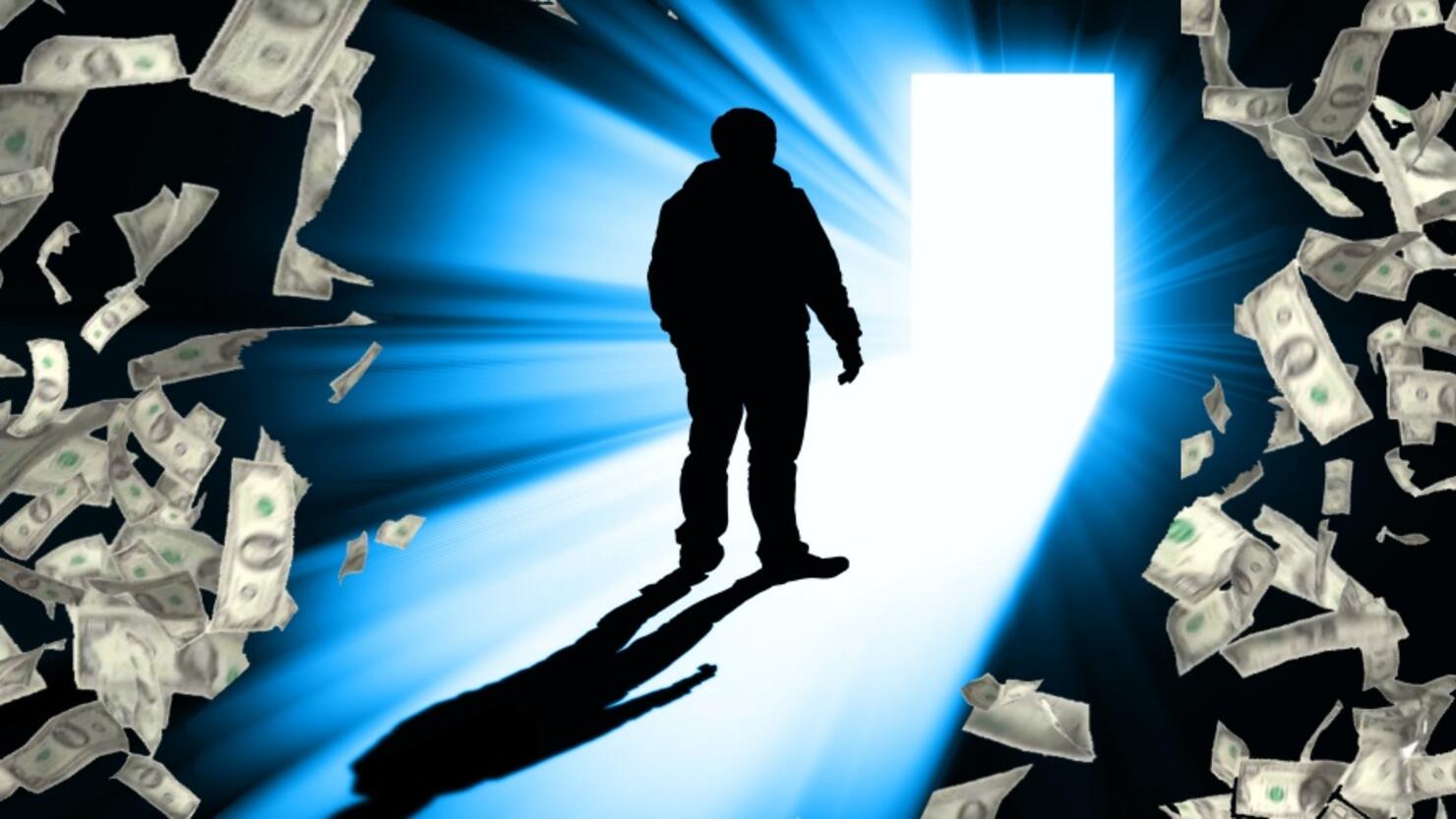 Man in doorway silhouette