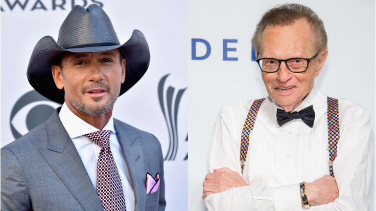 Tim McGraw Pays Tribute To Larry King: 'He Was One Of A Kind'