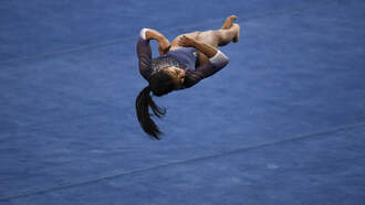 UCLA star Nia Dennis Puts a little Soul in her floor routine  