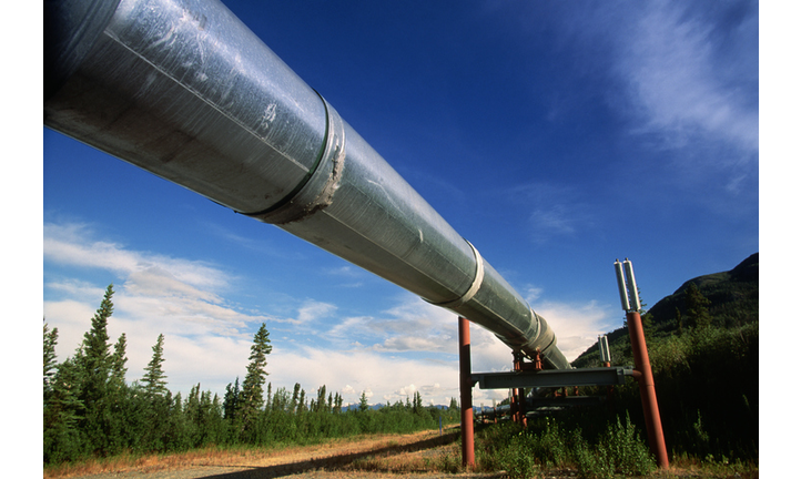 Alaska Oil Pipeline Near Richardson Highway