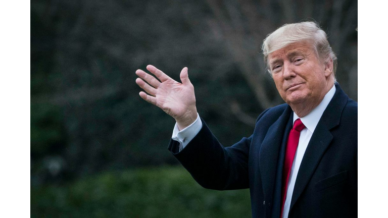 President Trump And First Lady Melania Depart White House For Florida