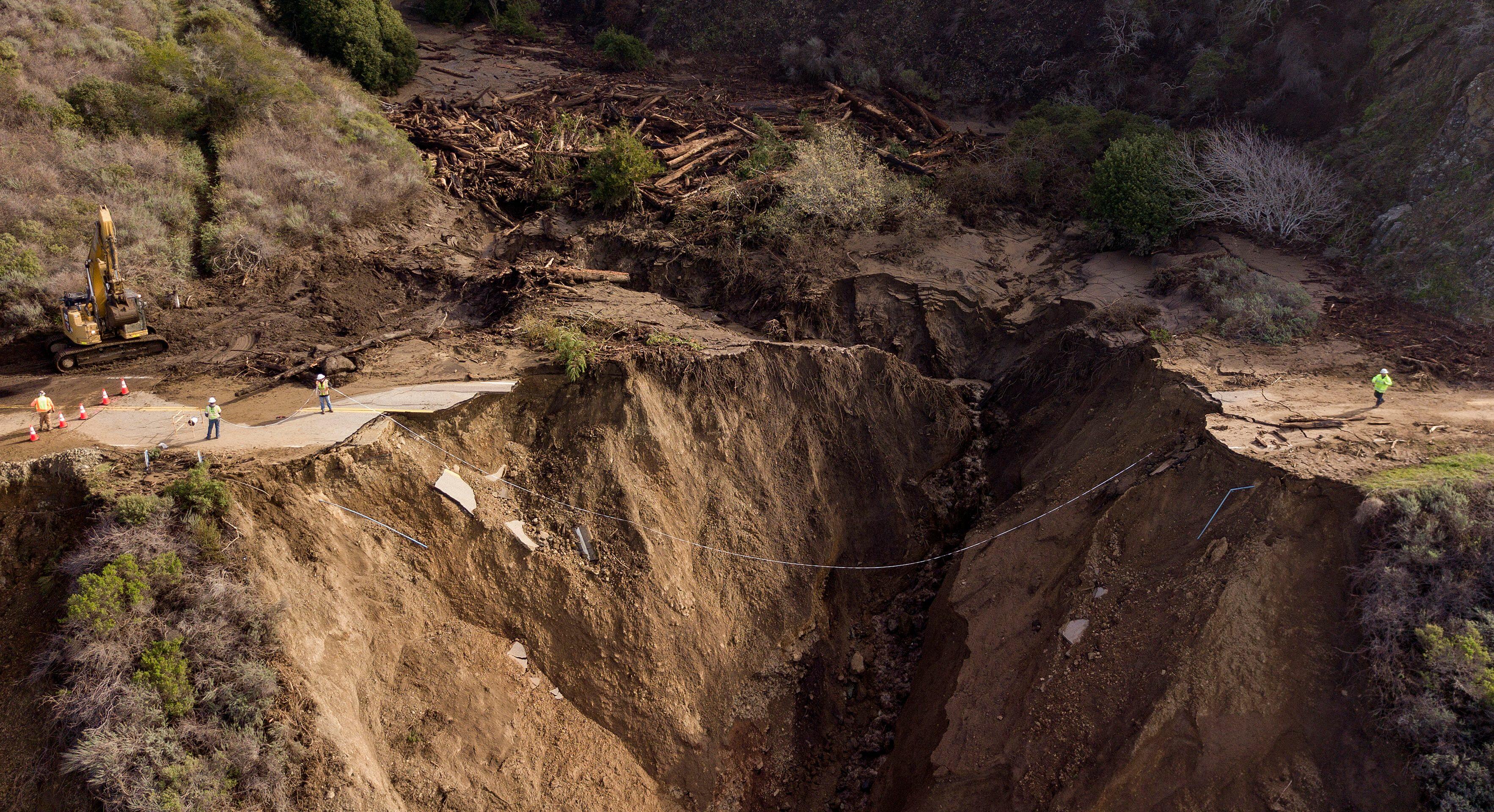 Video Shows Huge Part Of California Highway Collapsed Into Ocean | iHeart