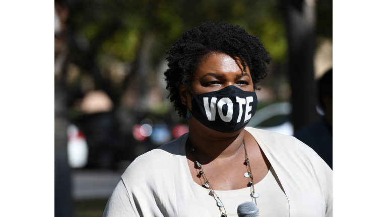 Stacey Abrams Campaigns For Joe Biden In Las Vegas