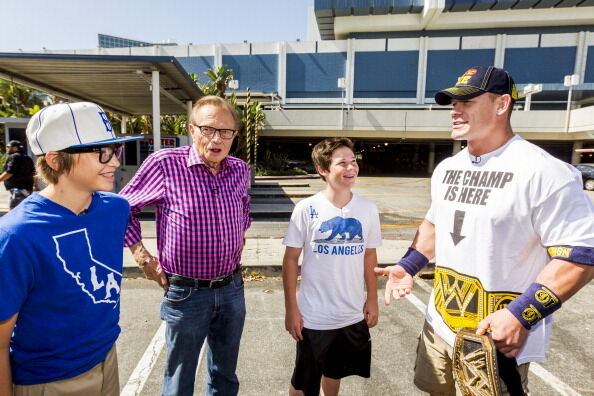 WWE Superstar John Cena Runs Into Scooby Backstage At Summerslam's Fan Axxess