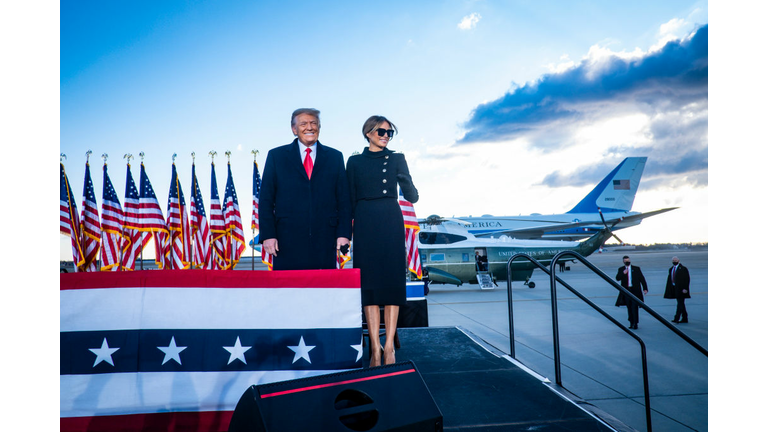 President Trump Departs For Florida At The End Of His Presidency