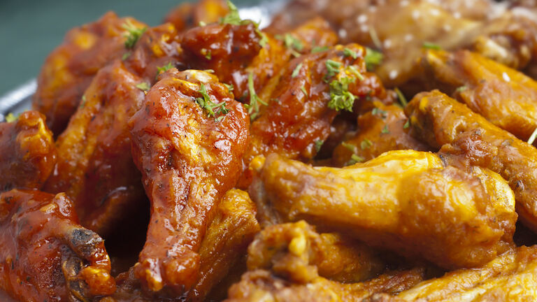 Picture of hot spicy Buffalo wings