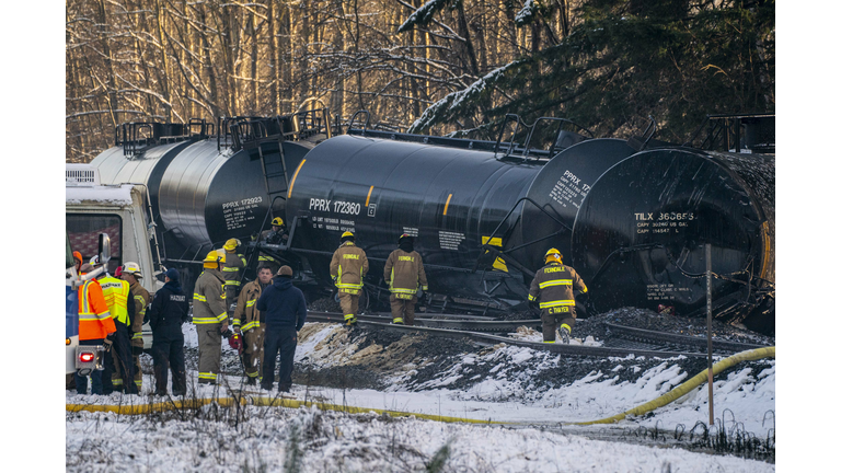 Oil Train Derails In Washington State