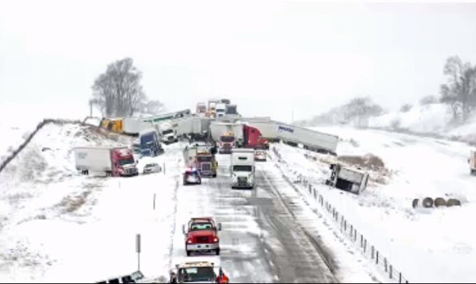 Photos by Iowa State Patrol and WHO-13 