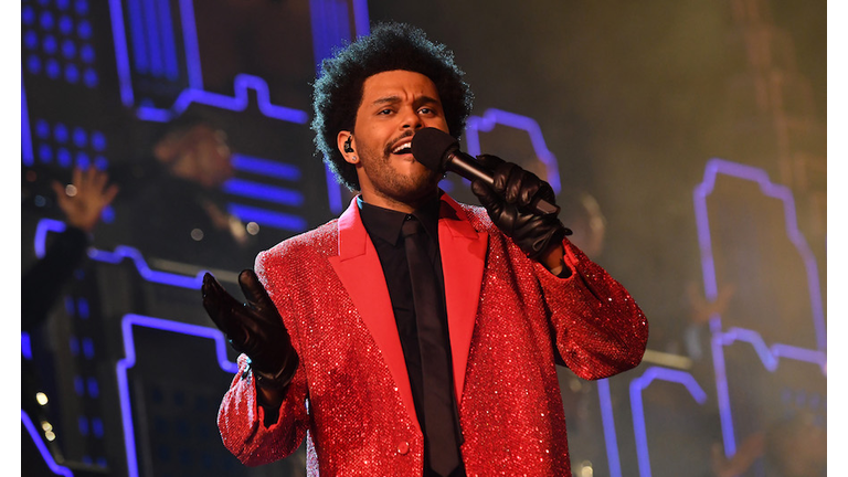 The Weeknd Rehearses For Super Bowl LV Halftime