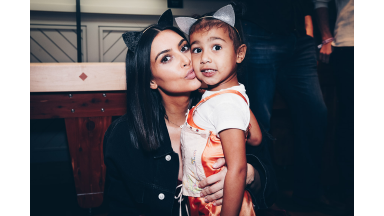 Kim Kardashian And North West Attend Ariana Grande's Dangerous Woman Concert At The Forum