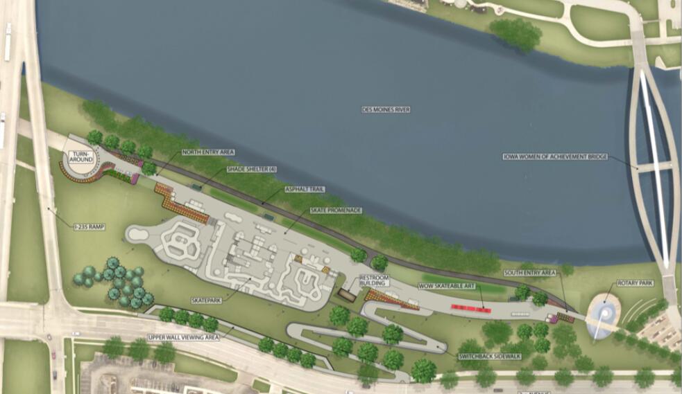 World class skateboard park approved for Des Moines MAP - Thumbnail Image