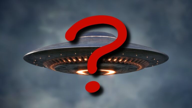 Unidentified Flying Object - Clipping Path Included