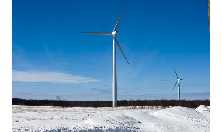 Wind Turbine Farm in Far Upstate 