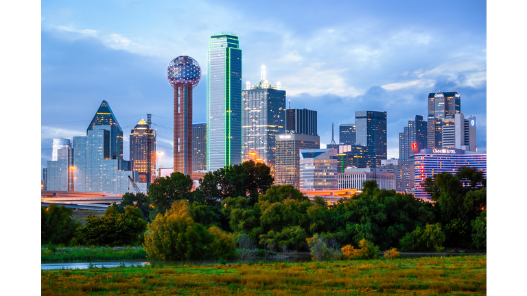 Regency Tower, Bank of America Building, Dallas Skyline, Dallas, Texas, America