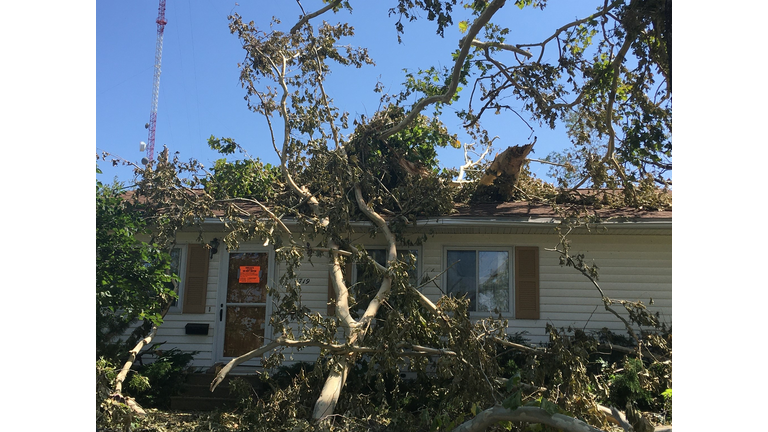 Cedar Rapids Derecho storm damage photo by Wendy Wilde