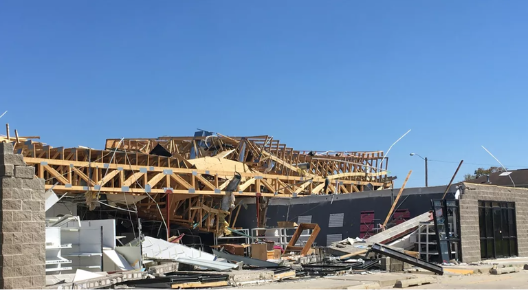 Cedar Rapids, Iowa Derecho storm destruction photo by Wendy Wilde