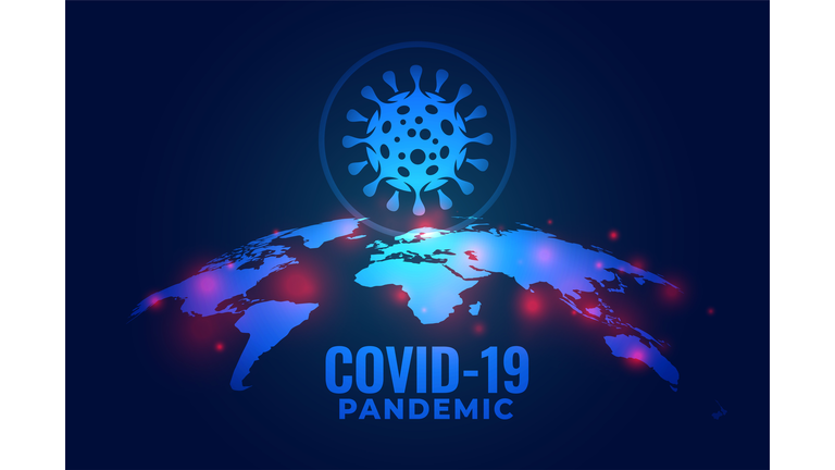 covid-19 coronavirus global pandemic infection background design