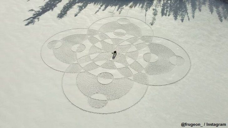 Enormous 'Snow Circle' Created in Canada