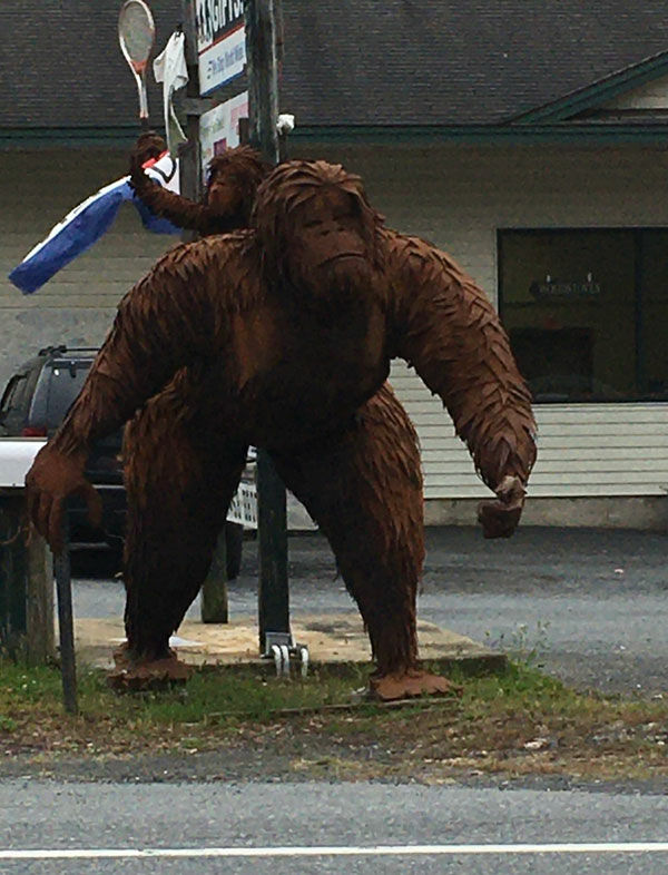 Sasquatch Statue, Whitehall, NY Coast to Coast AM