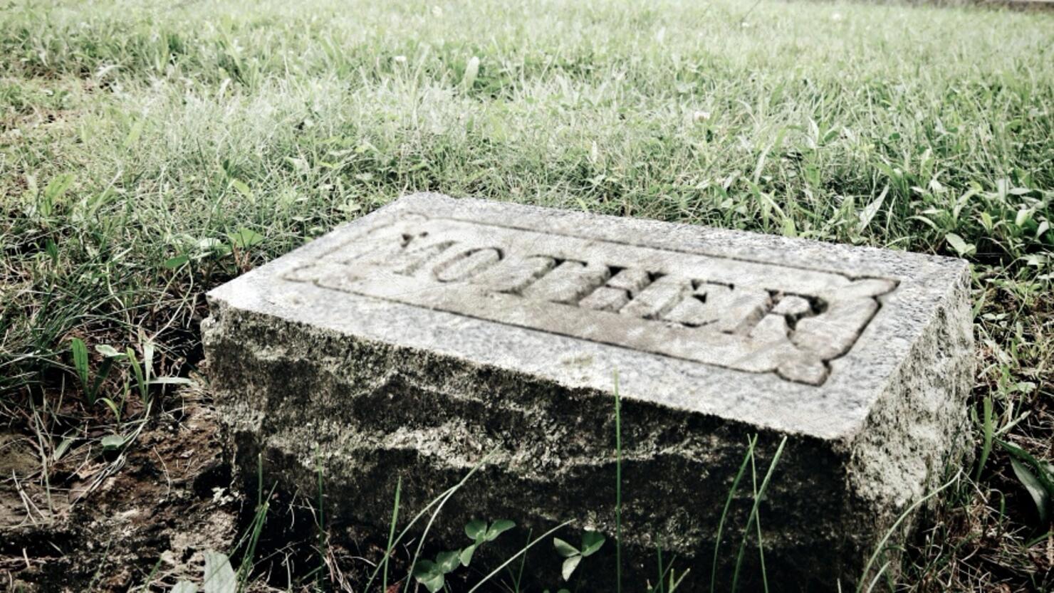 View Of Cemetery Headstone That Says Mother