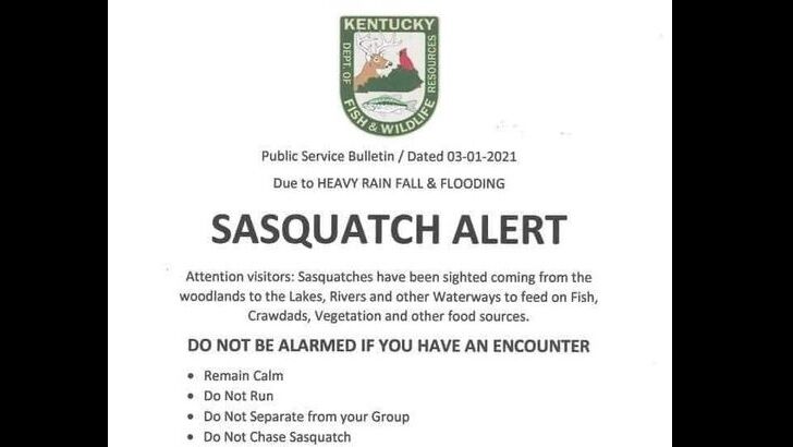 Fake Warning About Bigfoot in Kentucky Makes the Rounds on Social Media
