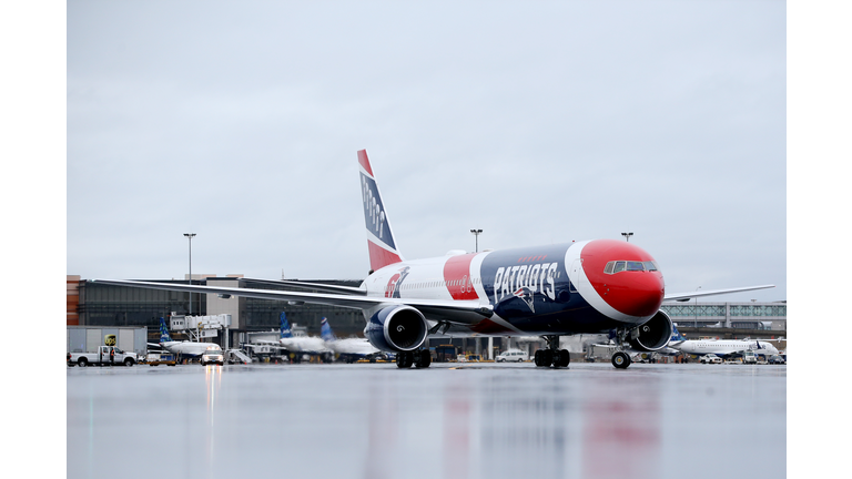 New England Patriots Plane Used To Bring Medical Supplies From China To Boston